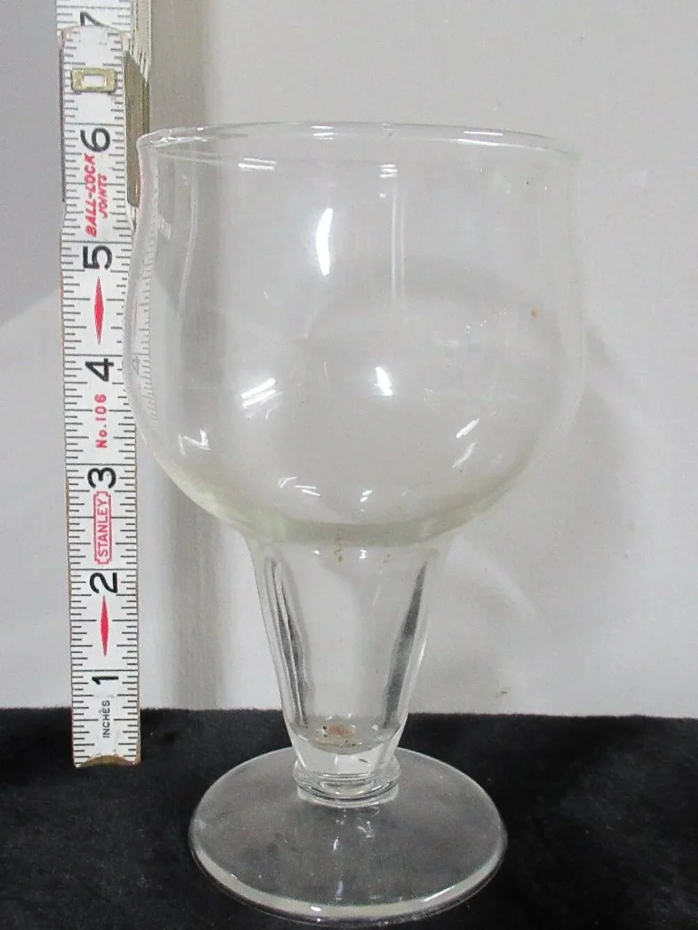 3pc. Vintage Hollow Stem Wine Glasses